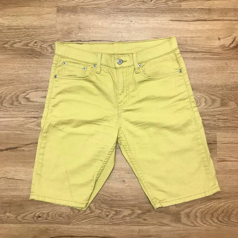Levi's yellow shorts